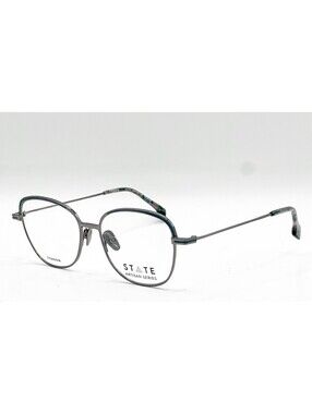 State Paulina Graphite Teal Authentic Eyeglasses 53-17-145